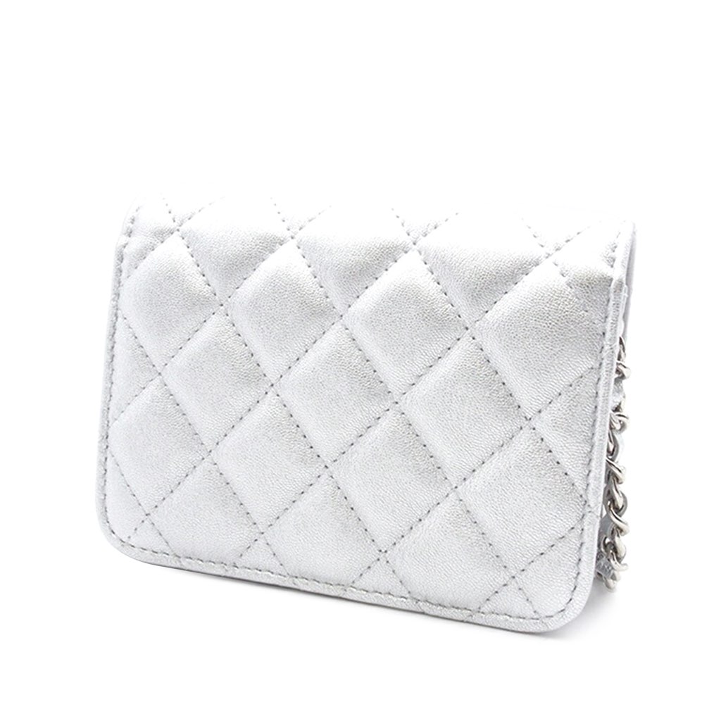 Chanel Metallic Lambskin Crystal Star Chain Belt Bag - 2