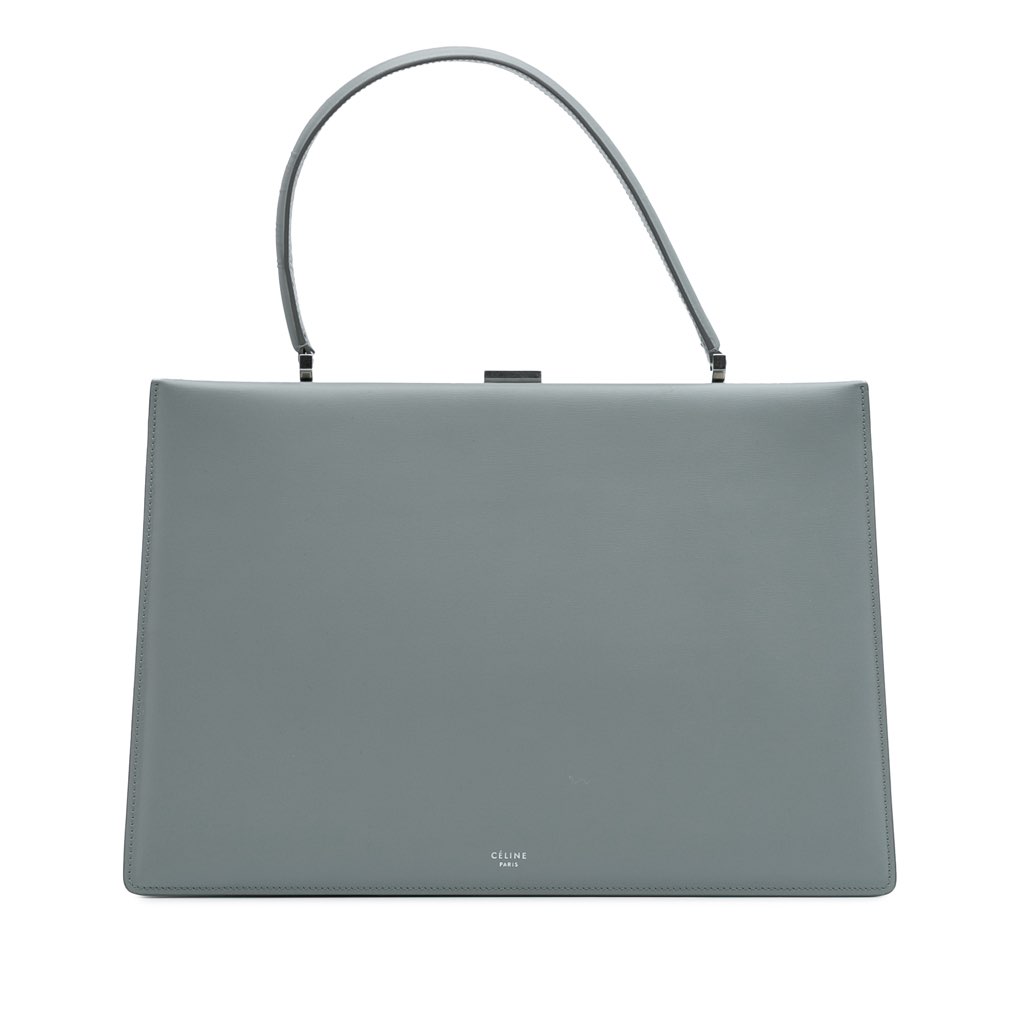Celine Medium Calfskin Clasp Handbag