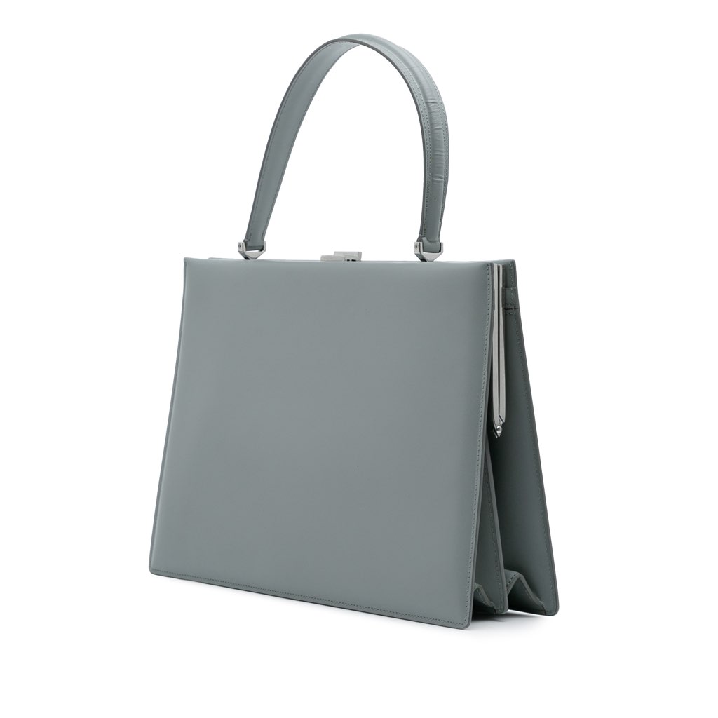 Celine Medium Calfskin Clasp Handbag - 2