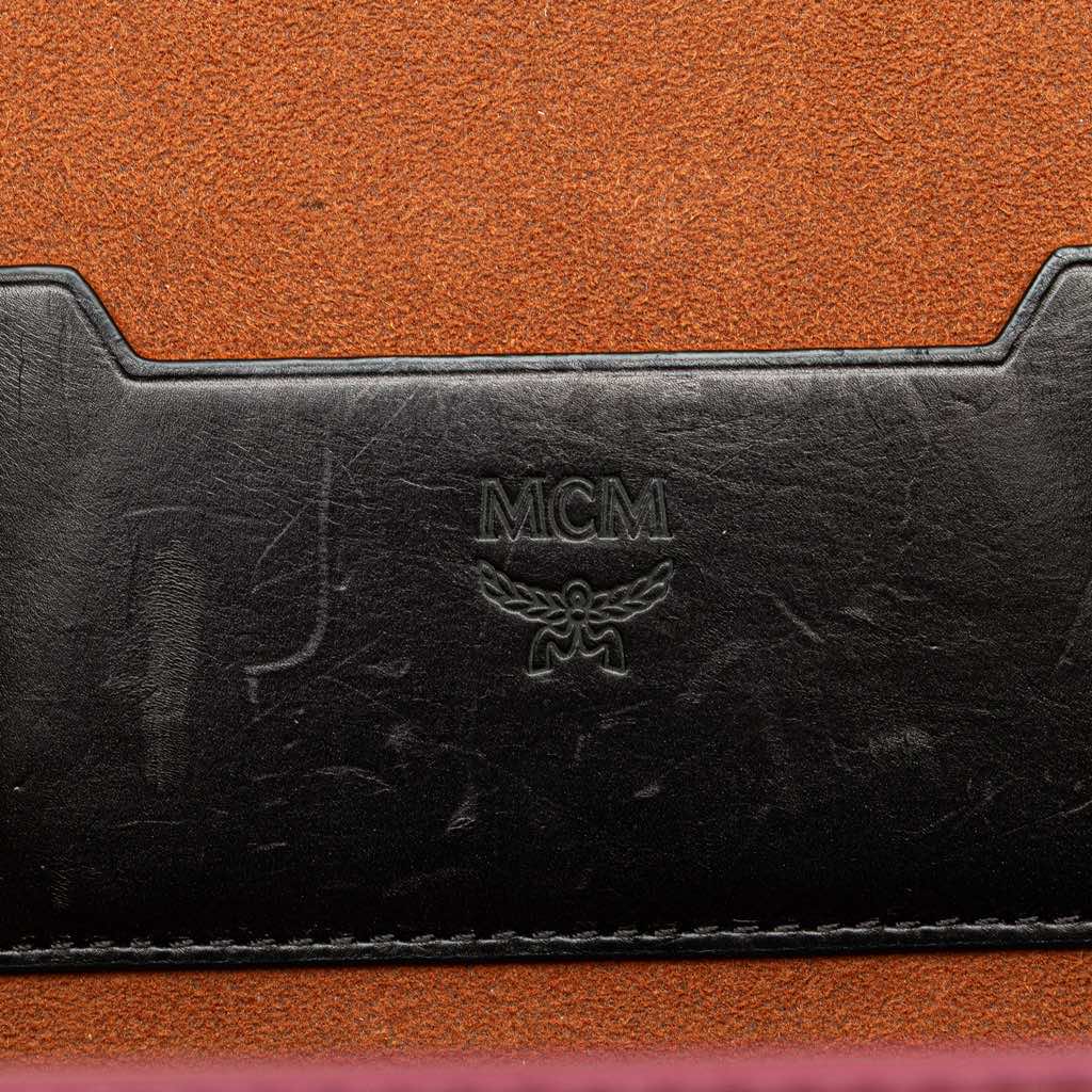 Mcm Odeon Calfskin Berlin Satchel - Side view