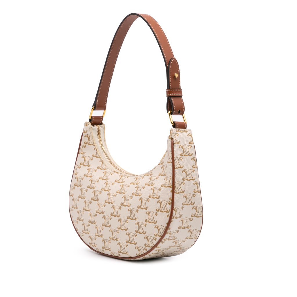 Celine Triomphe Coated Canvas Ava Shoulder Bag - 2