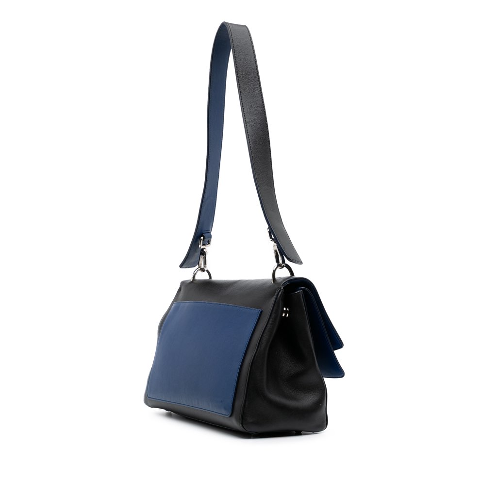 Dior Medium Calfskin Be Dior Double Flap - Back view