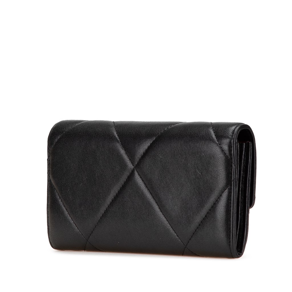 Chanel Lambskin 19 Flap Long Wallet - 2