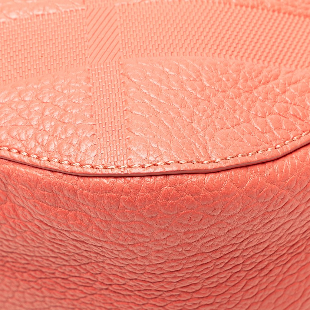 Burberry Small Heritage Grain Check Embossed Orchard Bowling Bag - Image 14