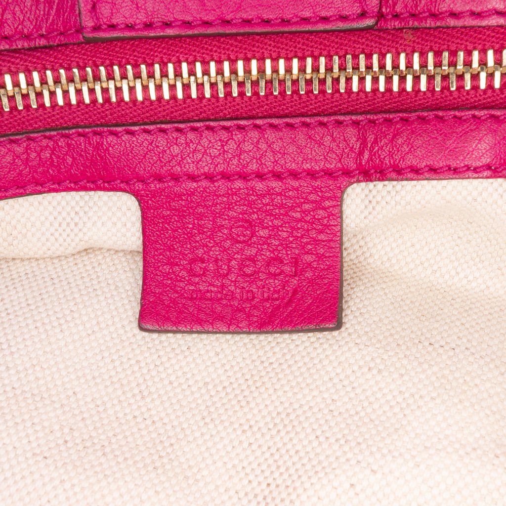 Gucci Medium Calfskin Bamboo Shopper Satchel - 5