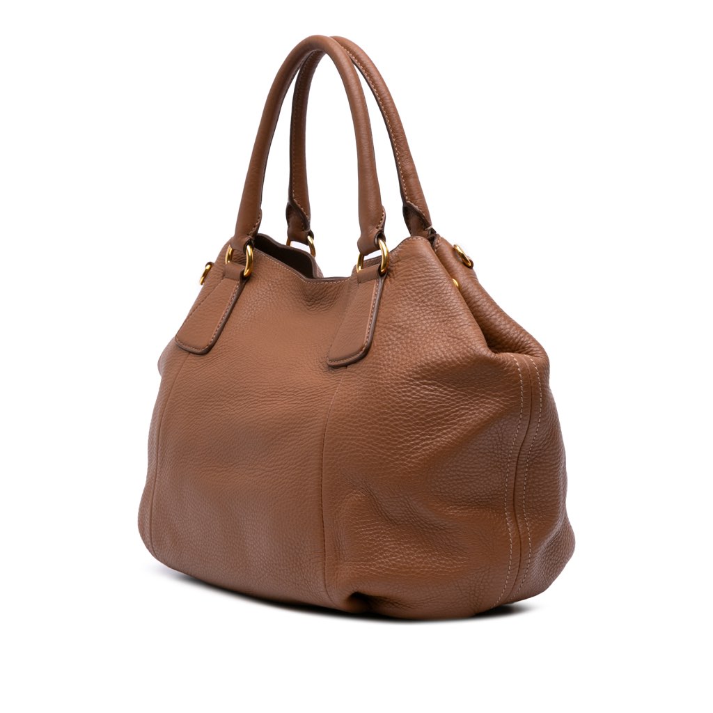 Prada Vitello Daino Open Convertible Tote - 2