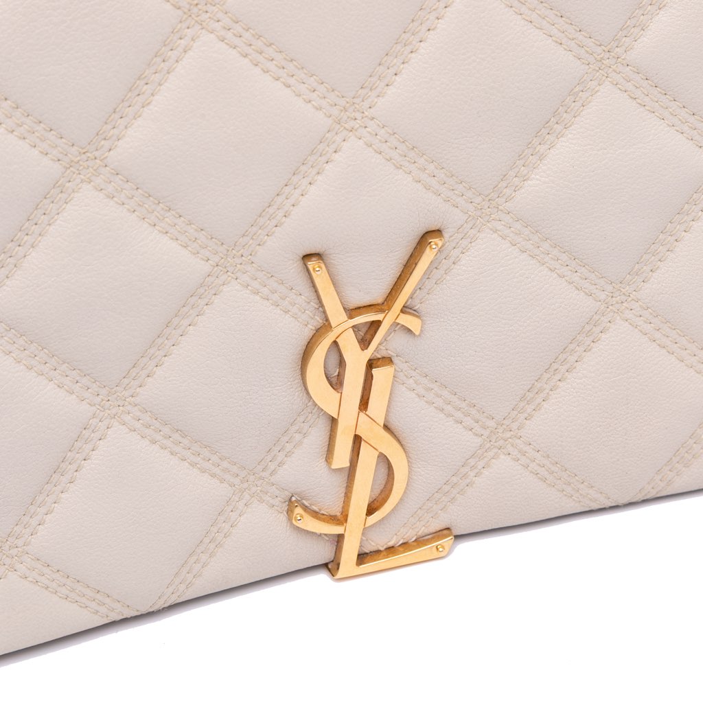Saint Laurent Small Quilted Lambskin Becky Chain Shoulder Bag - Image 11