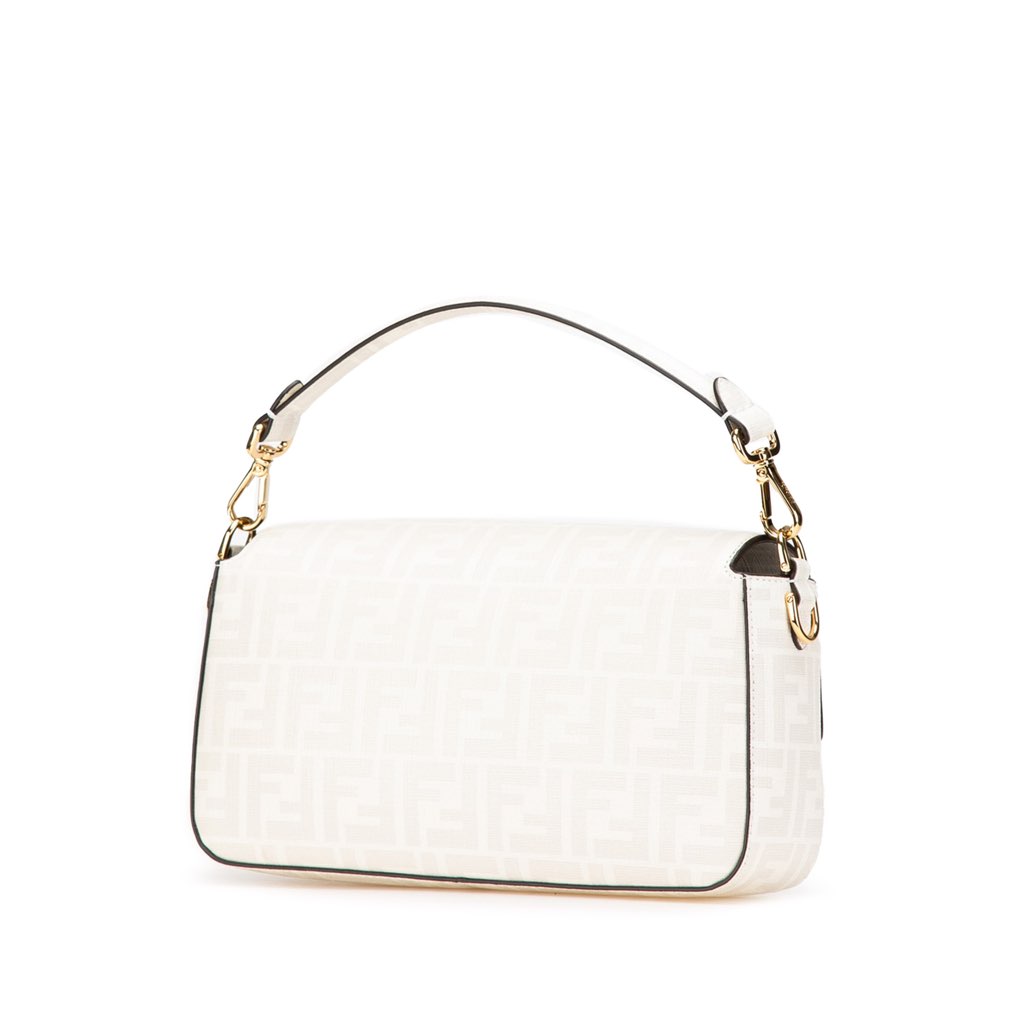 Fendi Zucca Graphic Print Coated Canvas Bikini Girls Baguette Satchel - 2