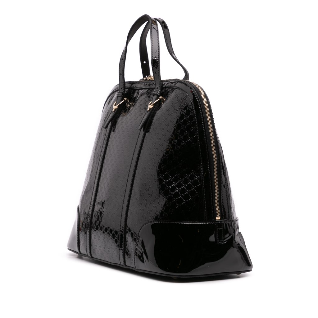 Gucci Large Microguccissima Patent Nice Dome Top Handle Bag - 2