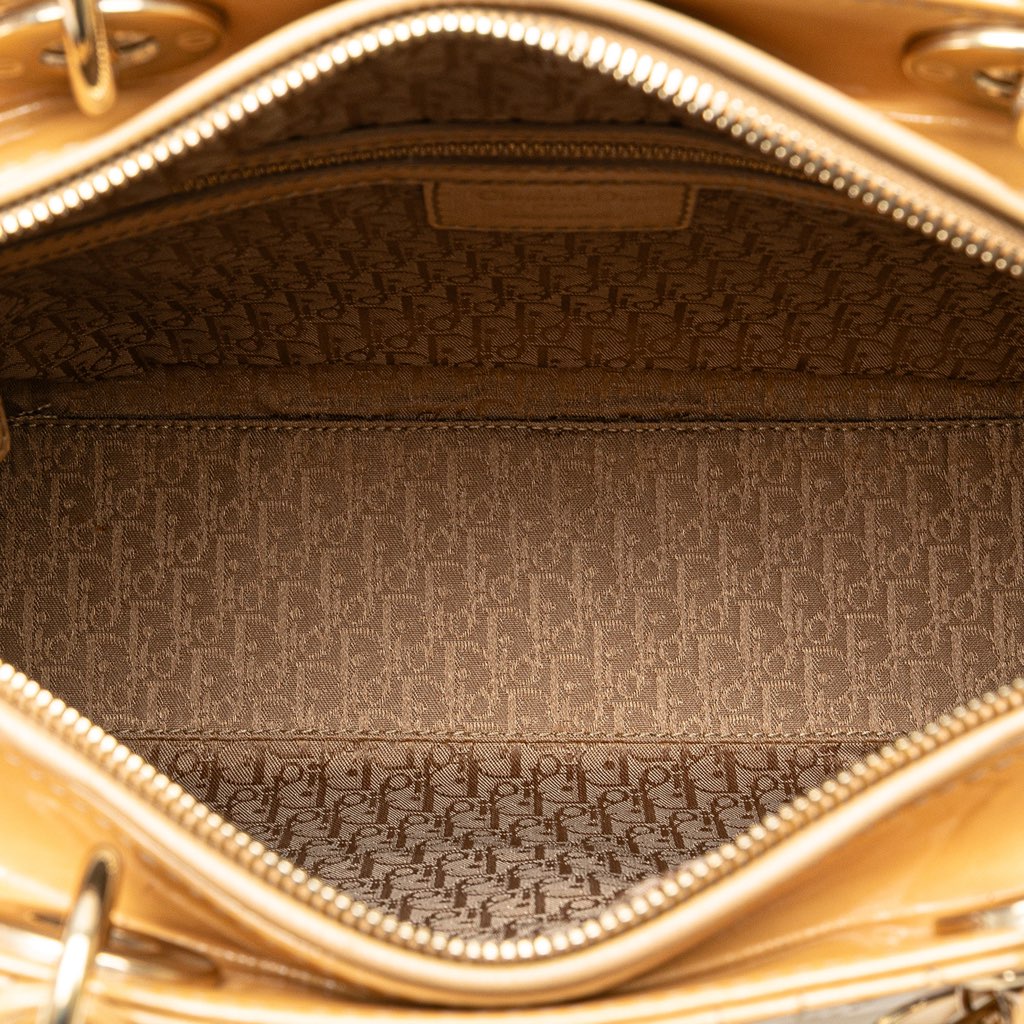 Dior Large Patent Cannage Lady Dior - 4