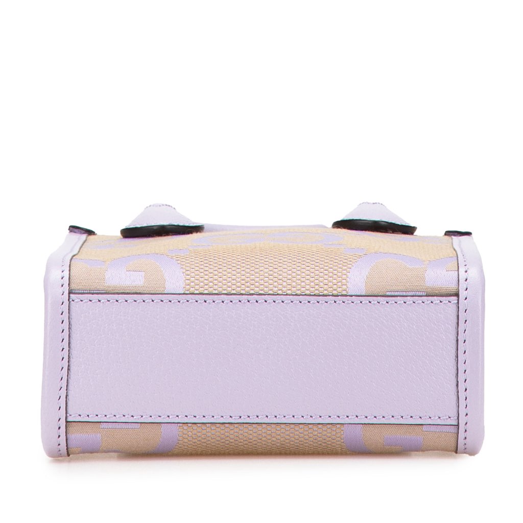 Gucci Mini Jumbo GG Canvas Interlocking G Satchel - 3