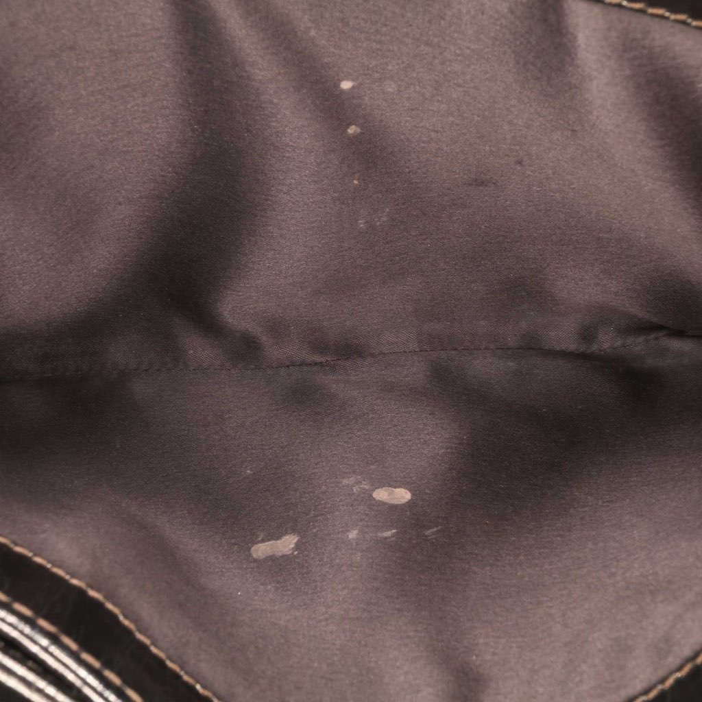 Chanel Medium Metallic Crackled Calfskin Clams Pocket Flap - 5