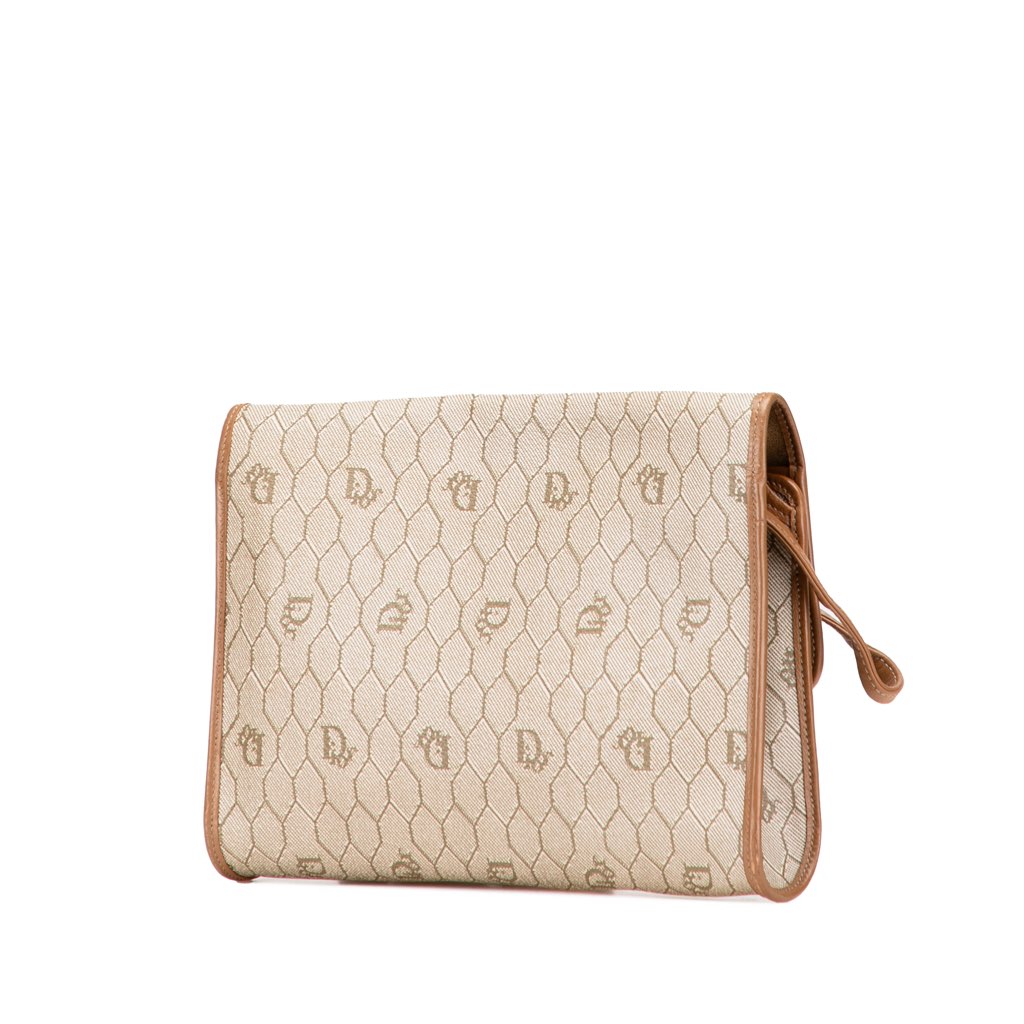 Dior Honeycomb Coated Canvas Crossbody - Back view