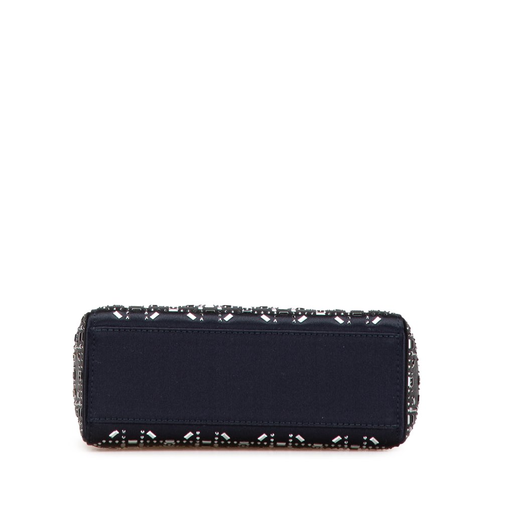 Dior Mini Satin Cannage Strass Crystal Embellished Lady Dior - Image 6
