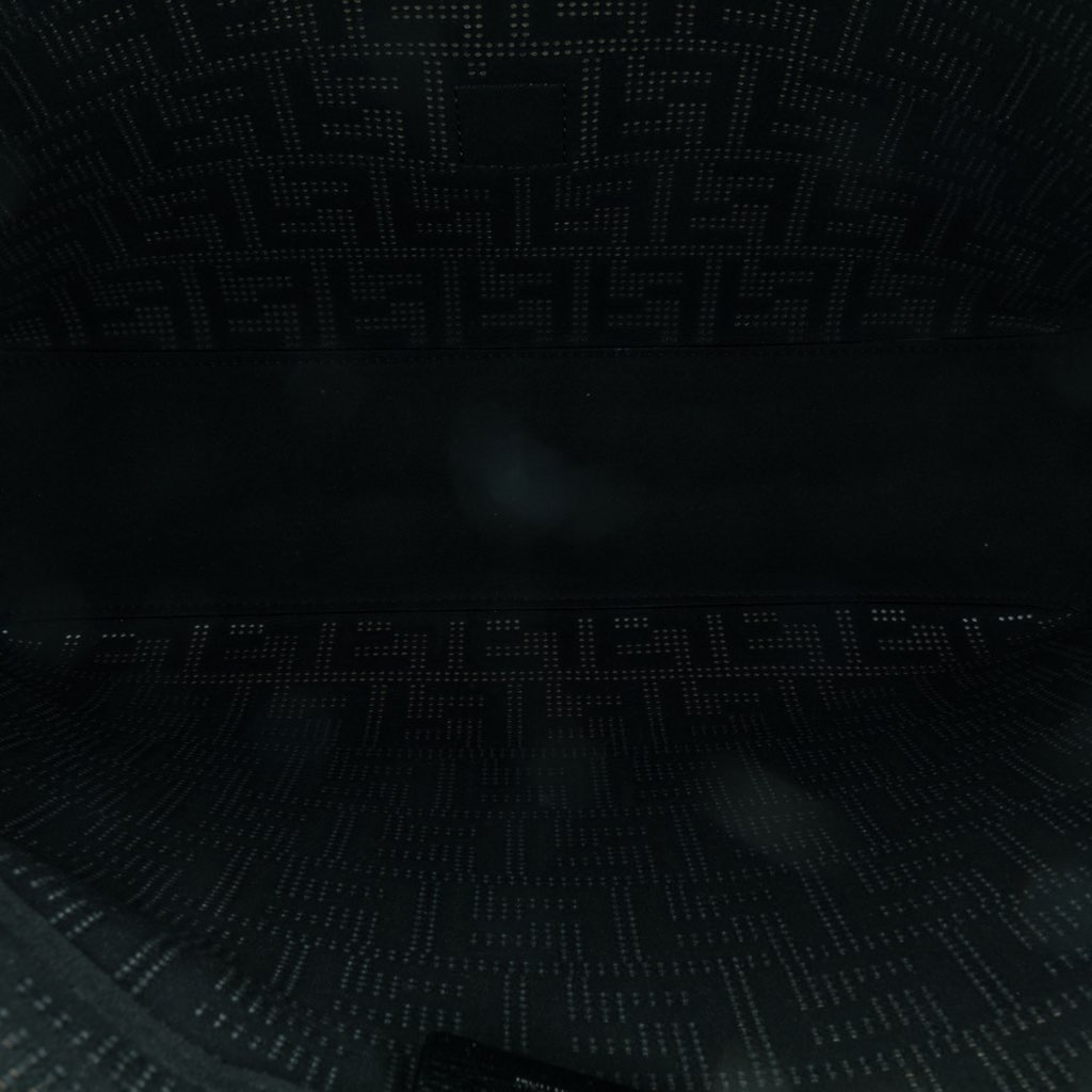 Fendi Large Zucca Perforated Leather Baguette Satchel - 5