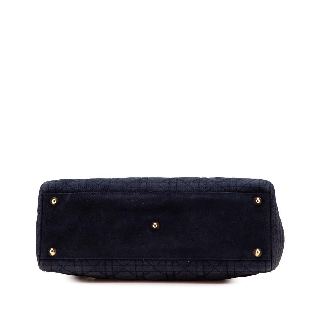 Dior Large Suede Cannage Lady Dior - 3