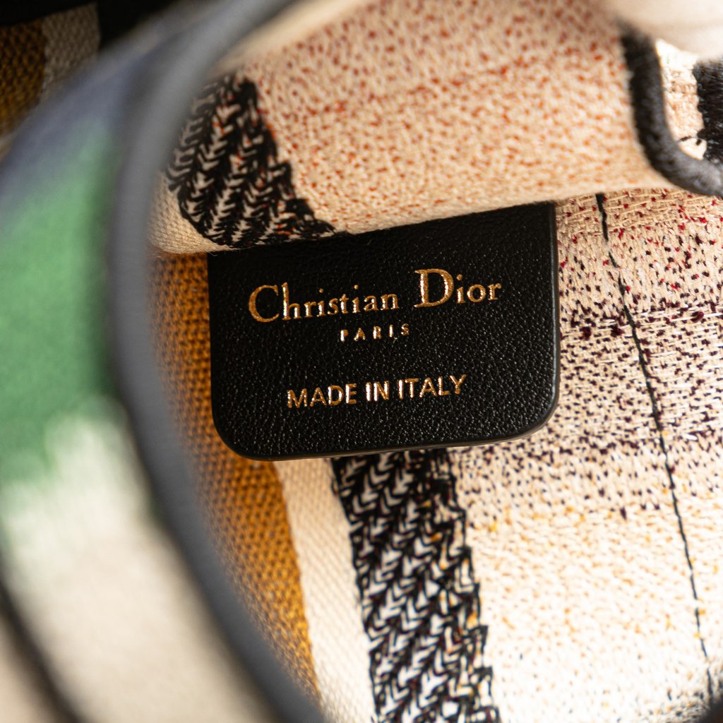 Dior Mini D Stripes Book Tote - 5