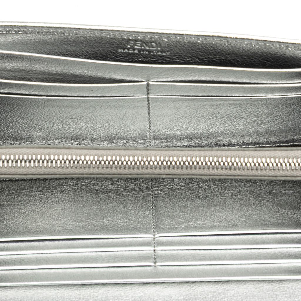 Fendi Zucca Embossed Leather F is Fendi Continental Wallet - 4