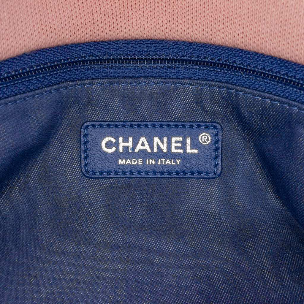 Chanel Jumbo Stripe Jersey Felt and Rope Flap - 5