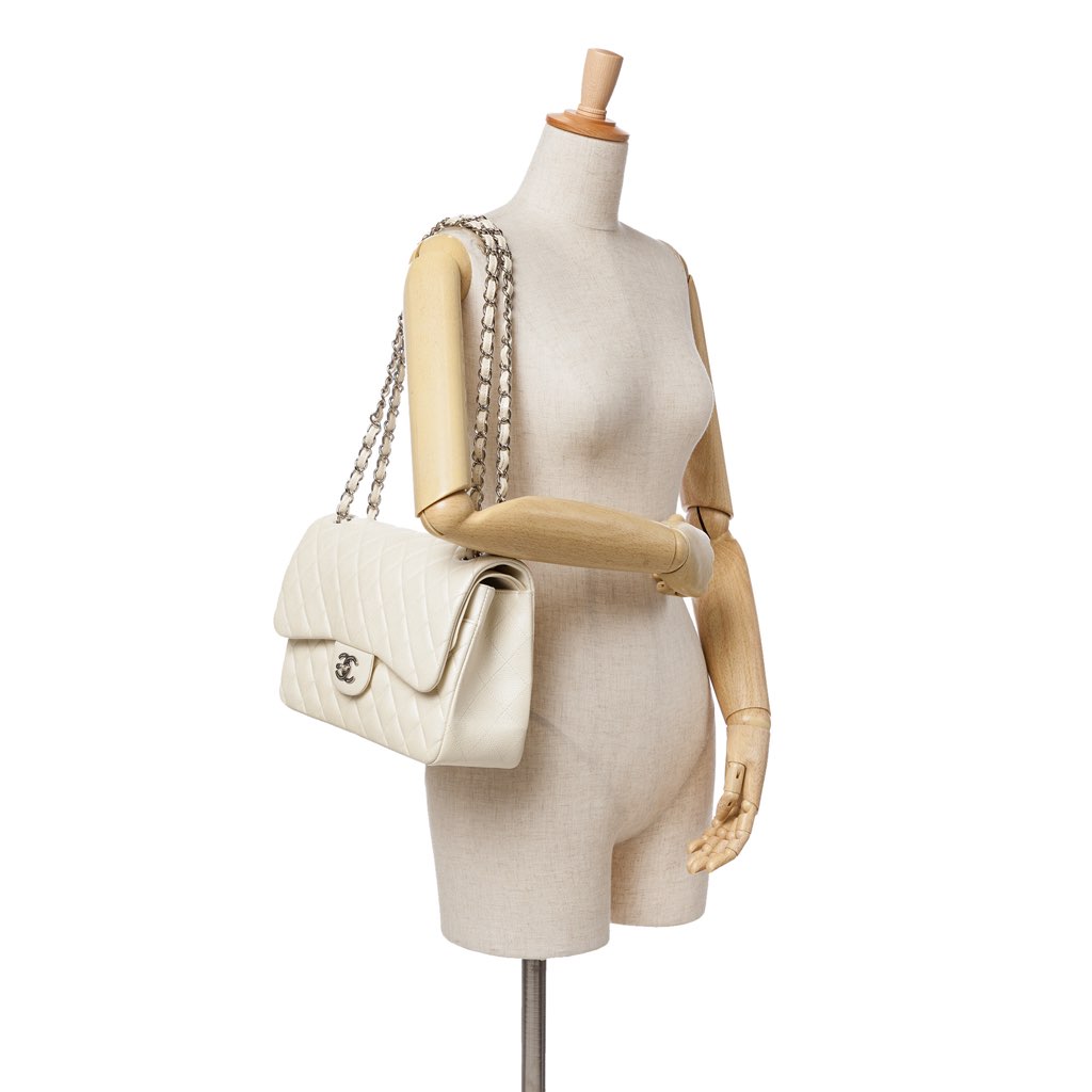 Chanel Jumbo Classic Caviar Double Flap - Image 13