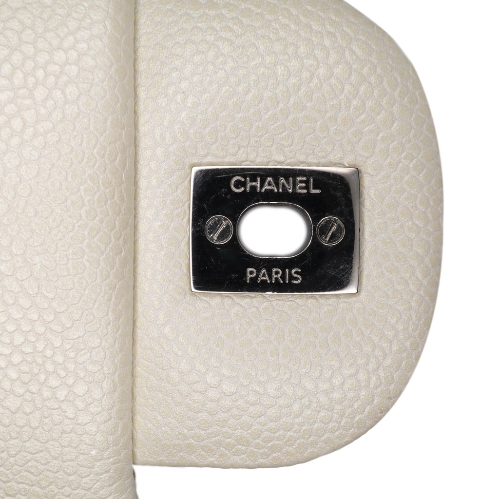 Chanel Jumbo Classic Caviar Double Flap - Side view