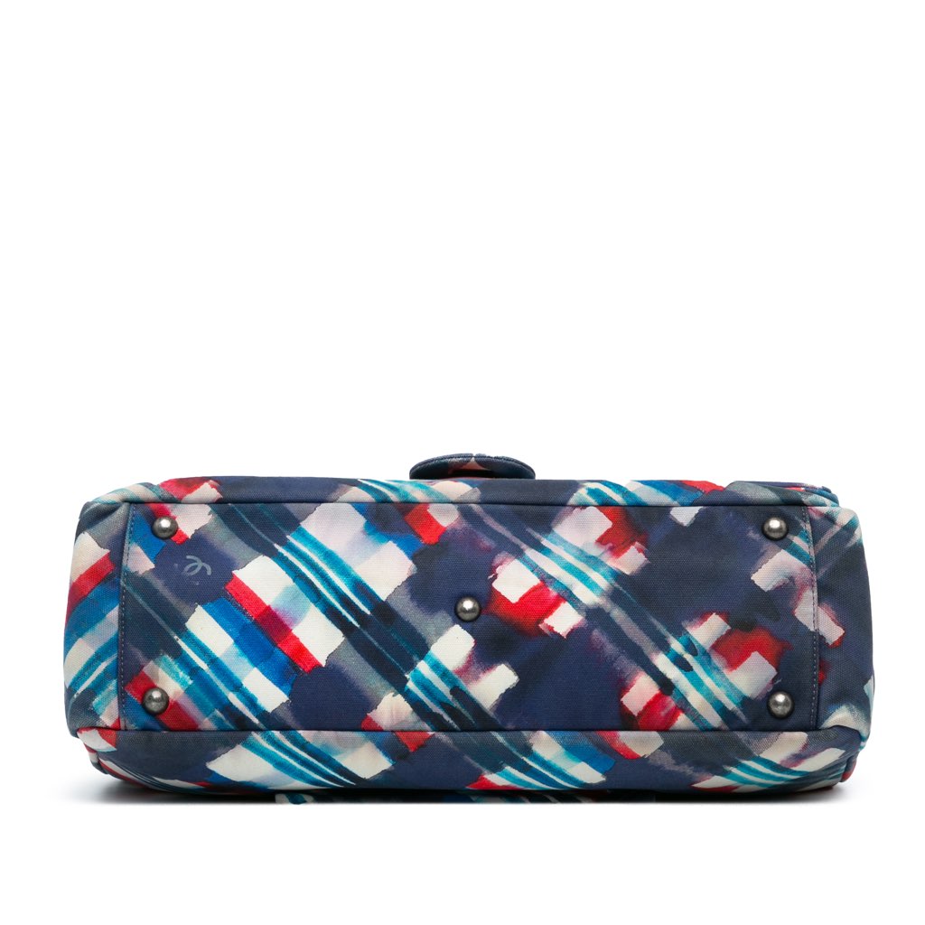 Chanel XXL Printed Canvas Airline Single Flap - 3