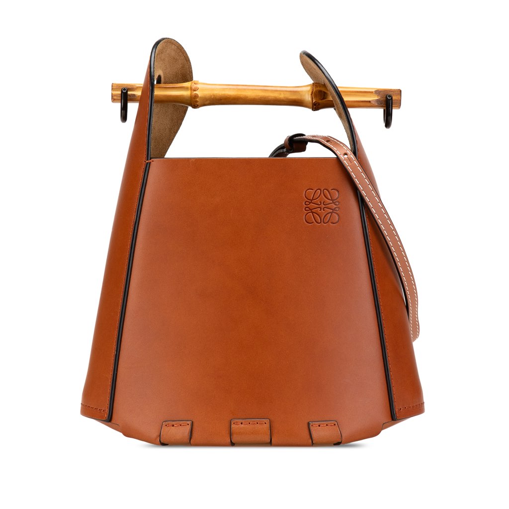 Loewe Calfskin Bamboo Bucket Bag