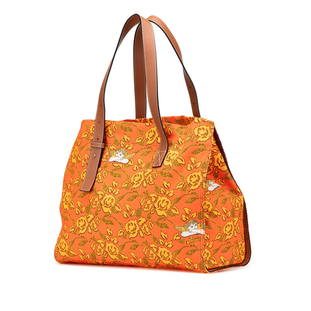 Loewe Paulas Ibiza Canvas Floral Print Tote - 2