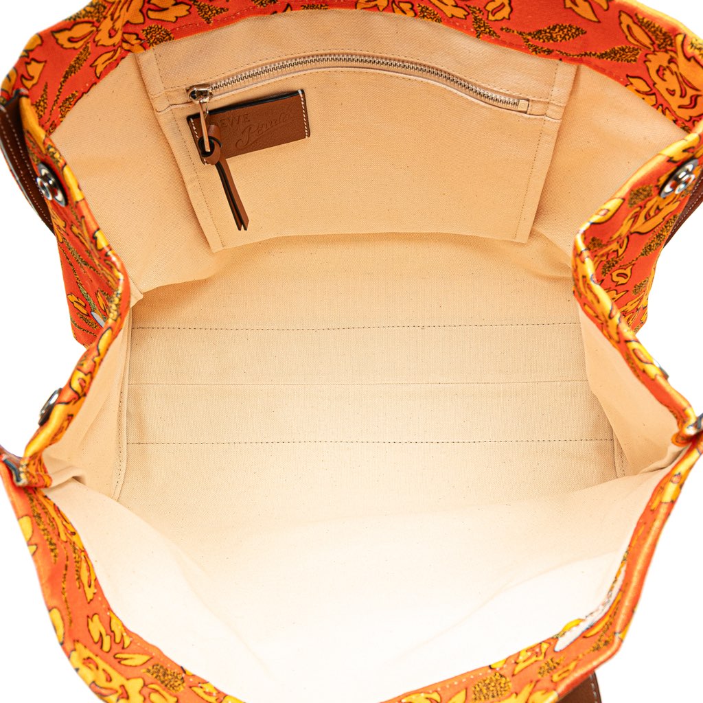 Loewe Paulas Ibiza Canvas Floral Print Tote - 4