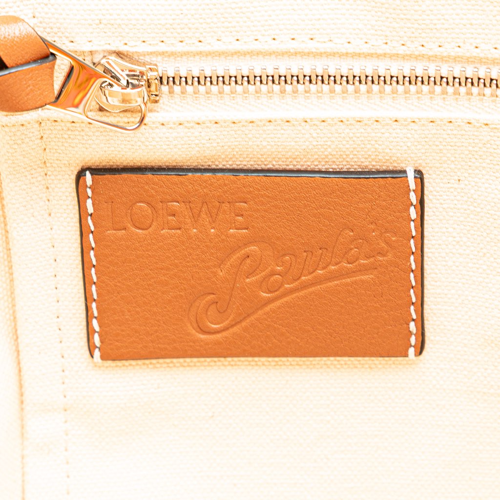 Loewe Paulas Ibiza Canvas Floral Print Tote - 5