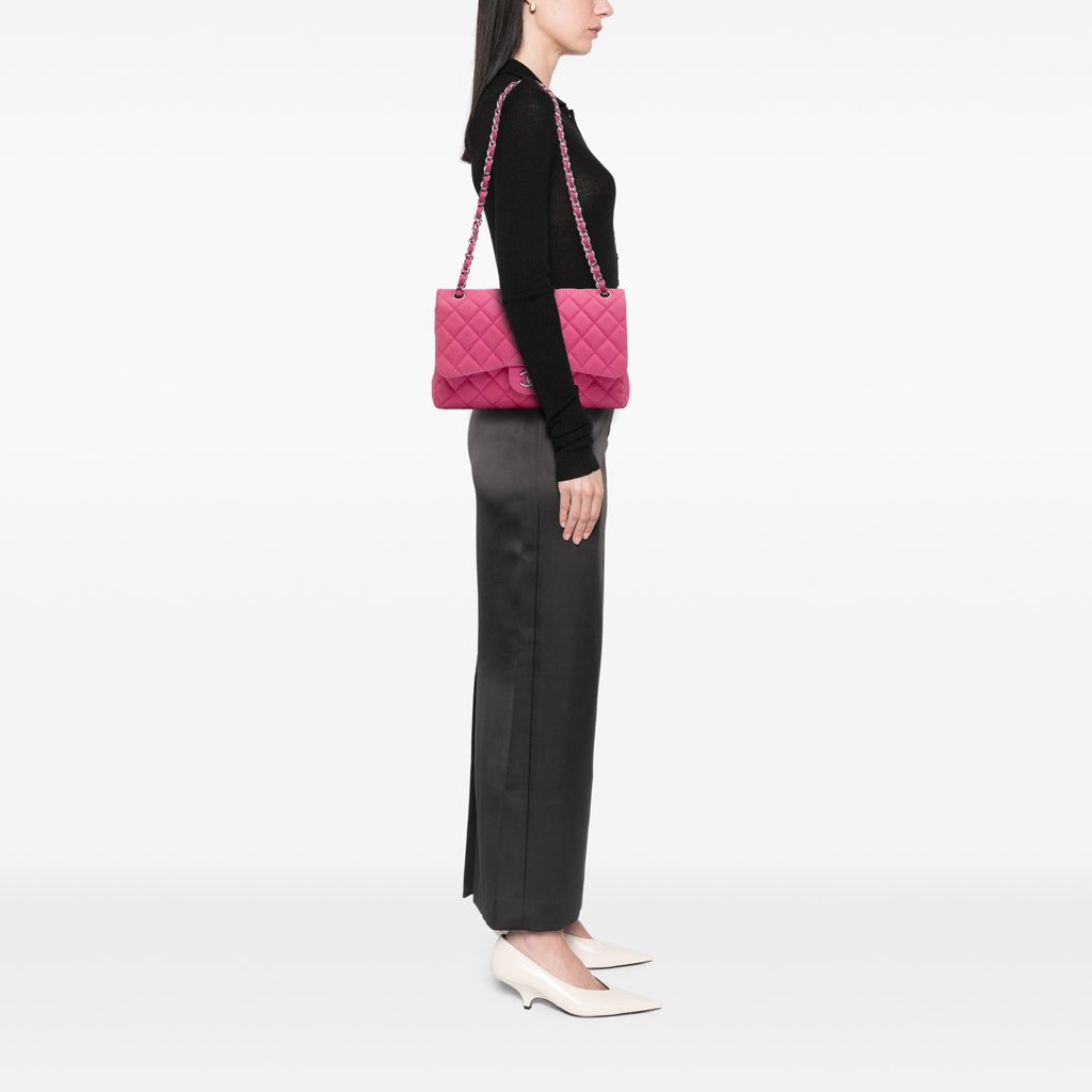 Chanel Jumbo Classic Caviar Double Flap - Image 14