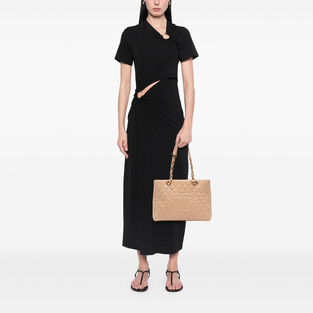 Chanel Caviar Grand Shopping Tote - Image 10