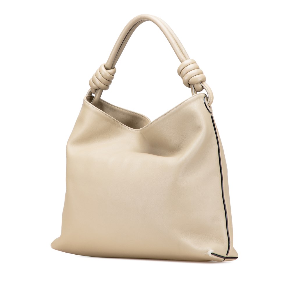 Loewe Small Calfskin Flamenco Knot Hobo - 2