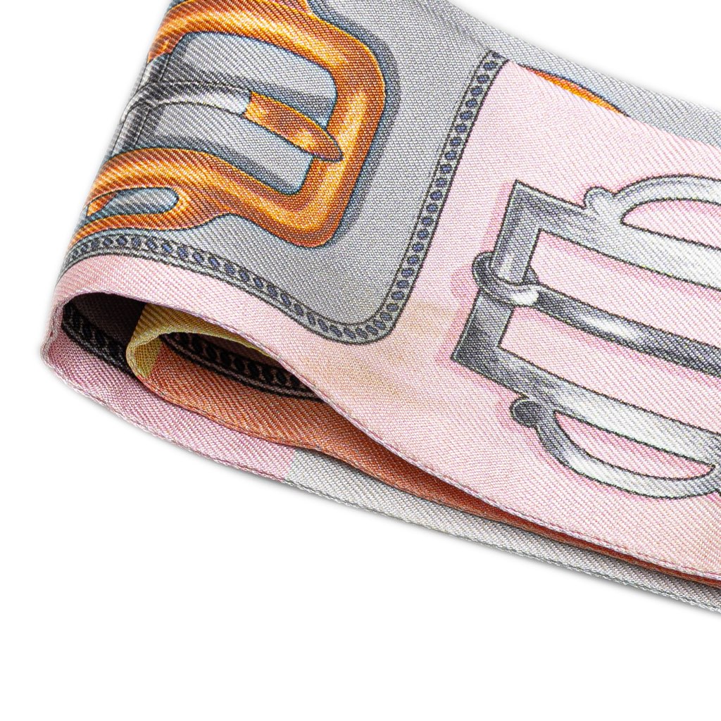Hermès Bouclerie d Attelage Silk Twilly Scarf - 4