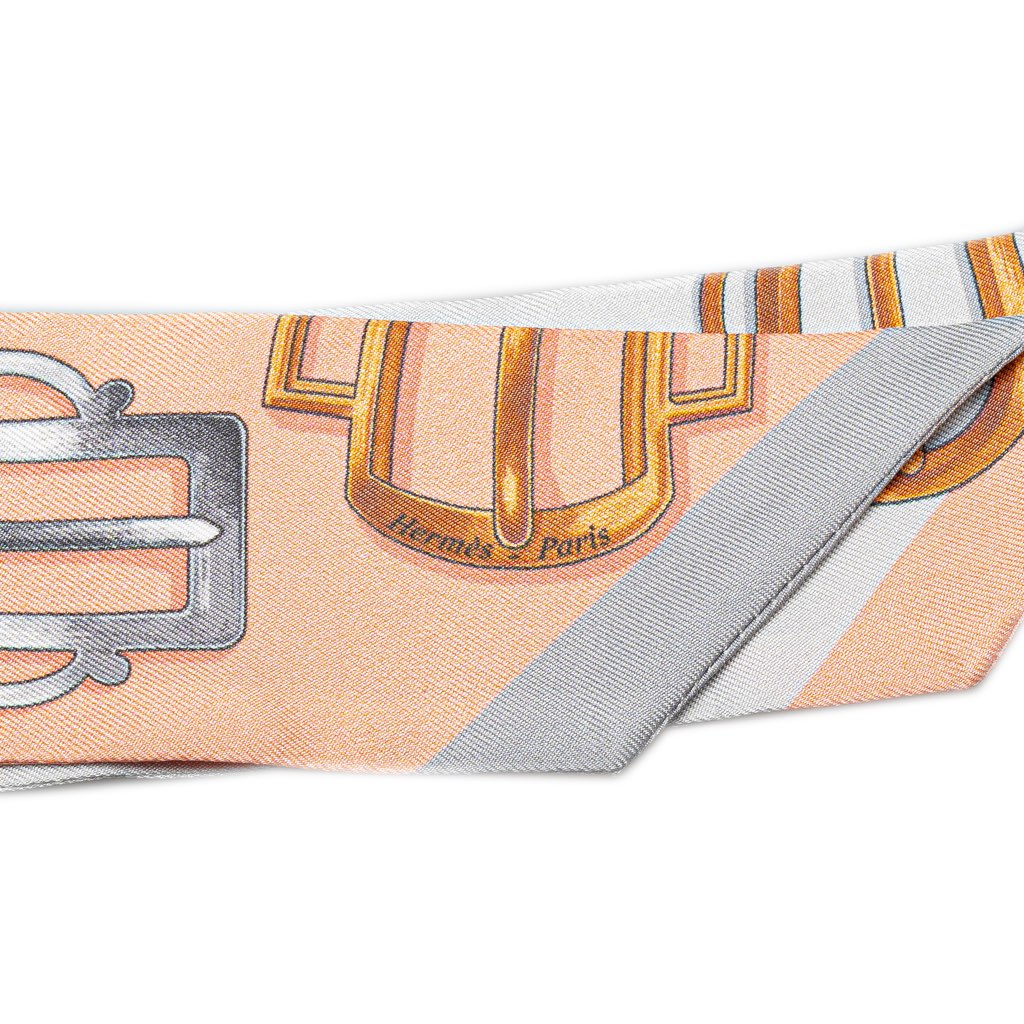 Hermès Bouclerie d Attelage Silk Twilly Scarf - 5