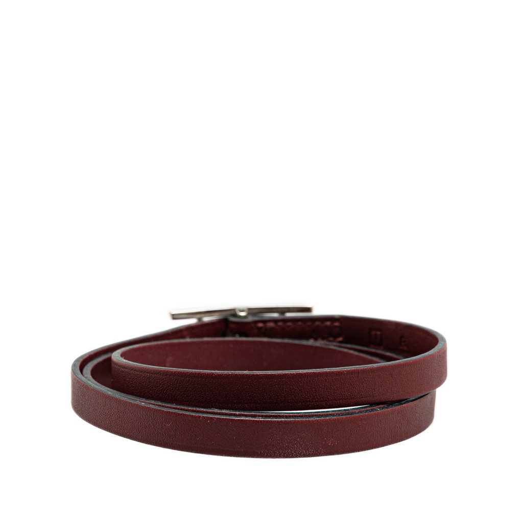 Hermès Leather Behapi Triple Tour Bracelet - Image 6