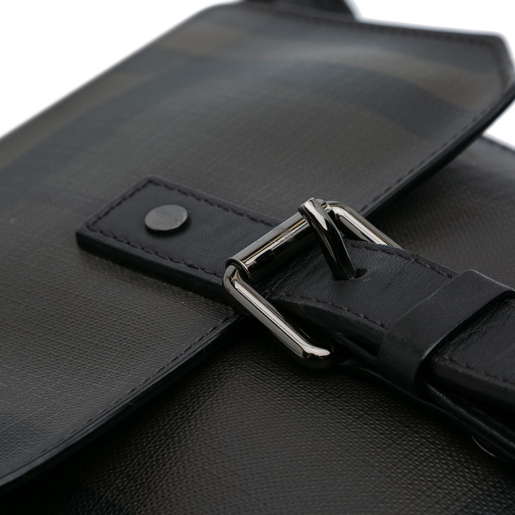 Burberry Smoke Check Coated Canvas Crossbody - Detail 2