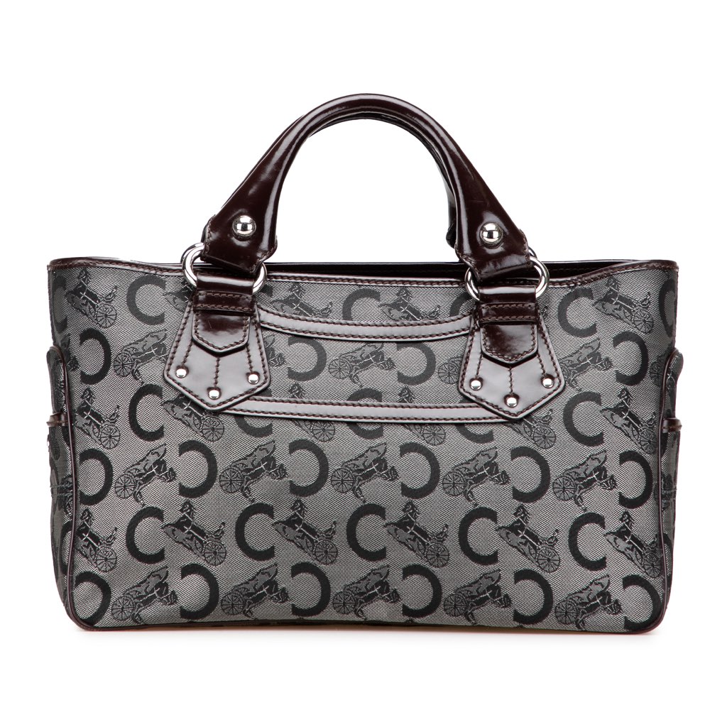 Celine C Macadam Canvas Boogie Handbag