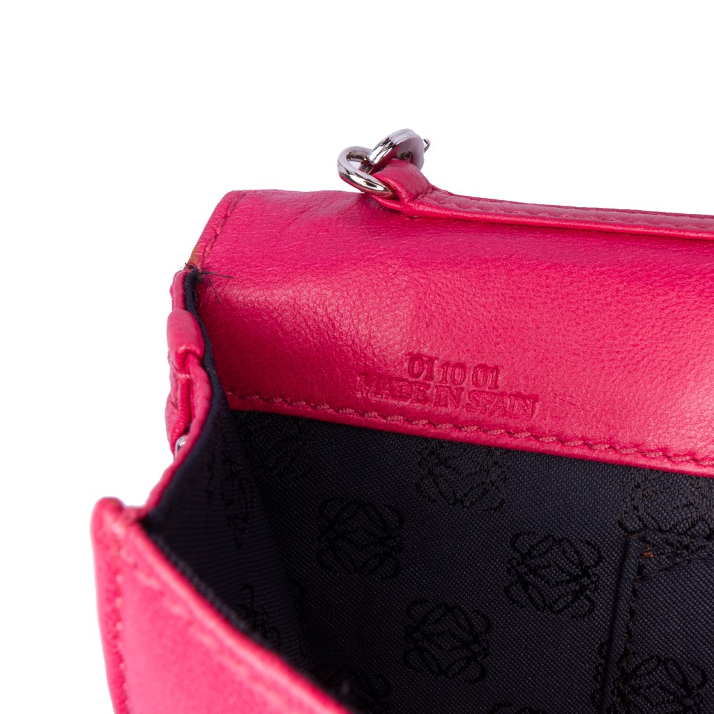 Loewe Anagram Nappa Bow Tie Clutch with Chain - Side view