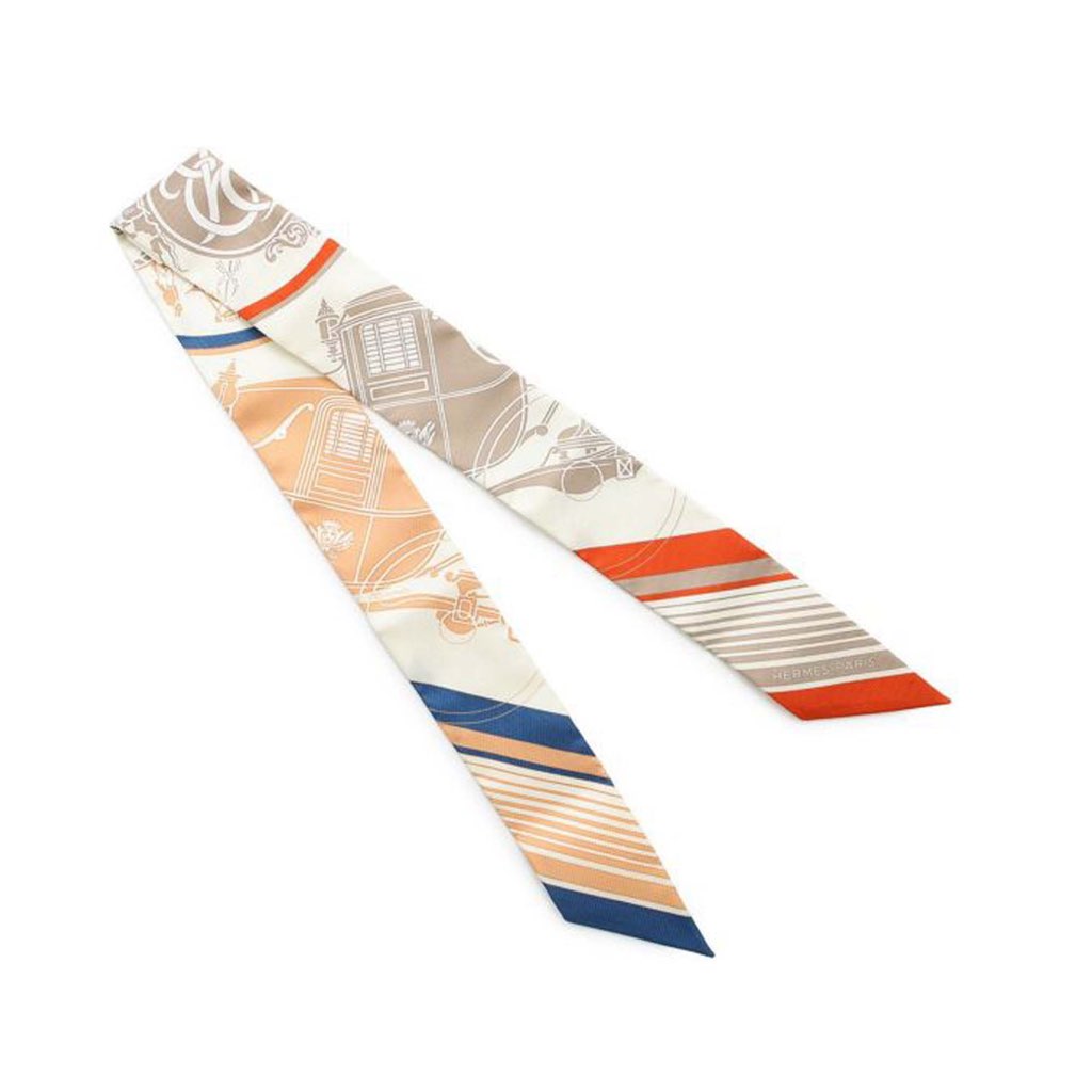 Hermès Ex Libris Silk Twilly Scarf - Image 6