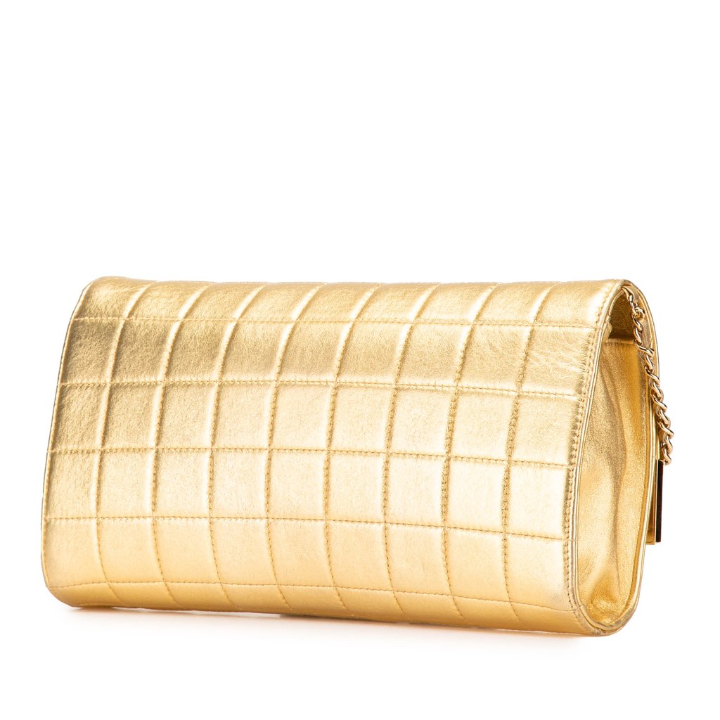 Chanel CC Choco Bar Metallic Lambskin Flap - 2