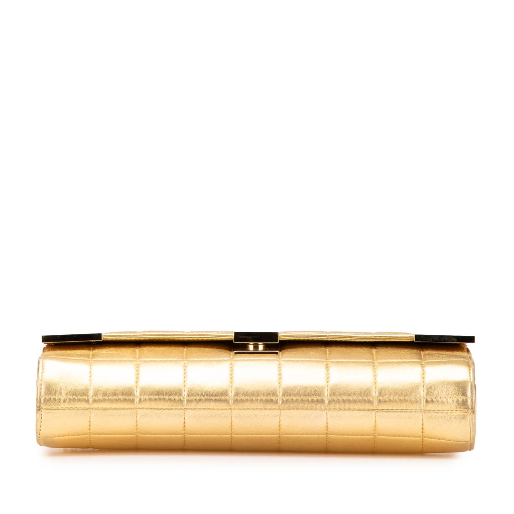 Chanel CC Choco Bar Metallic Lambskin Flap - 3