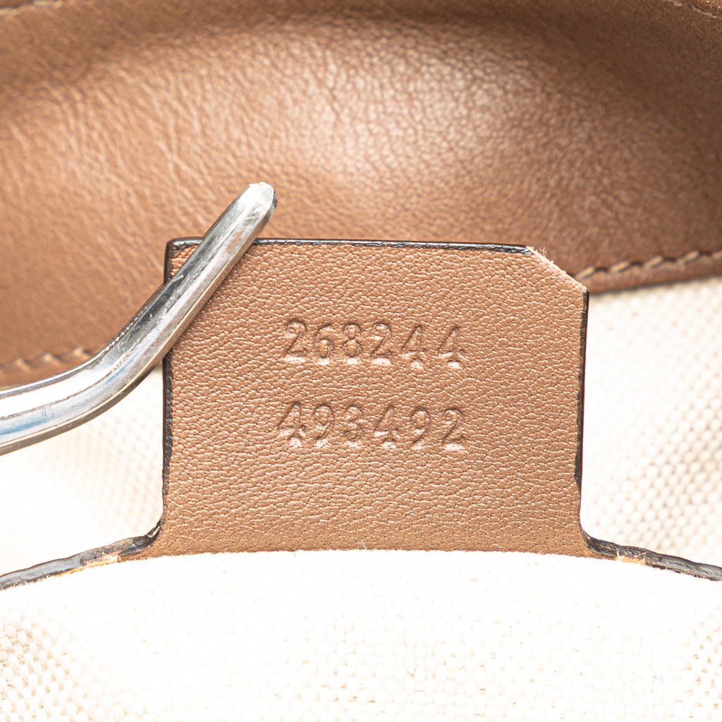 Gucci Medium Leather Interlocking G Braided Strap Crossbody - Detail 1