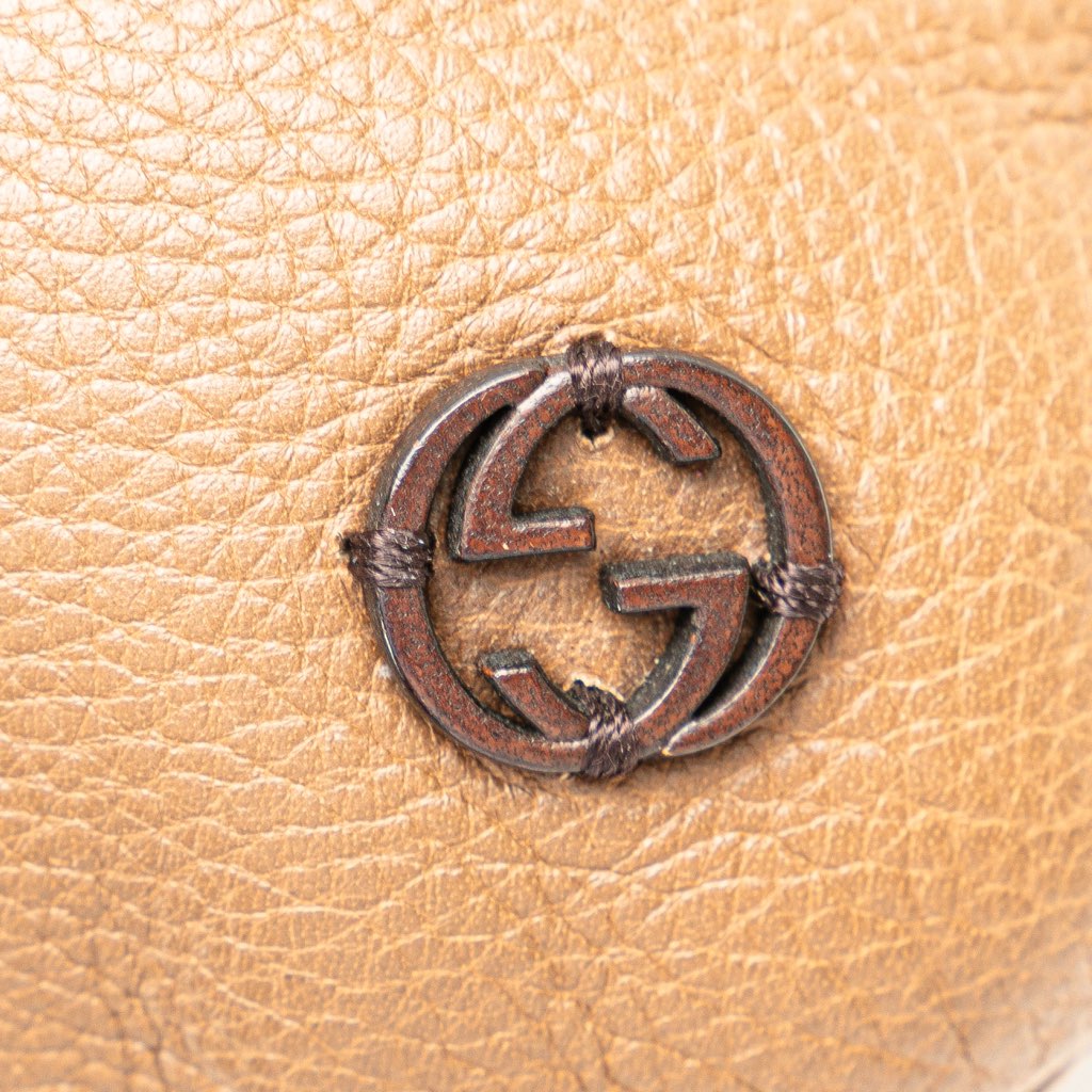 Gucci Medium Leather Interlocking G Braided Strap Crossbody - Image 11