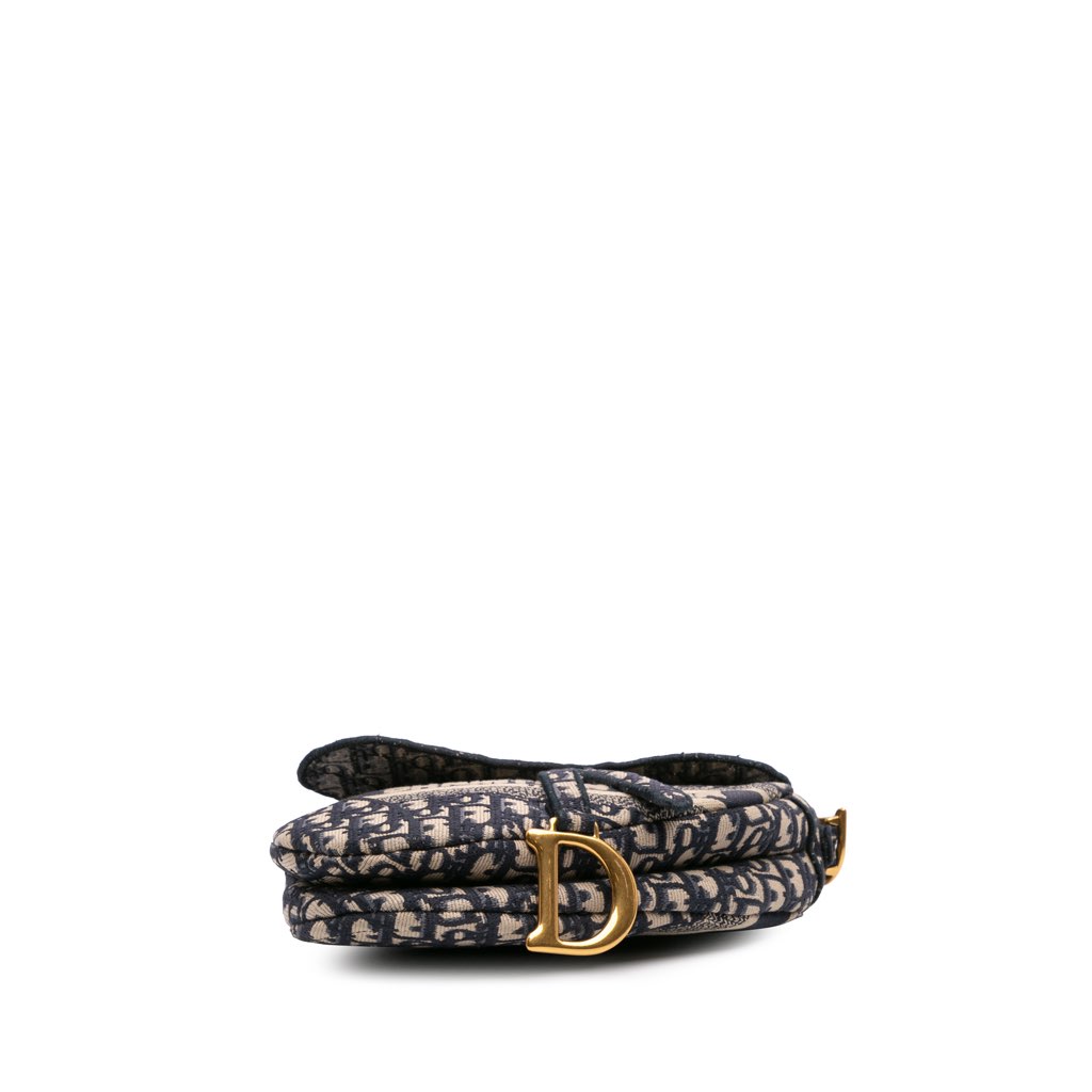 Dior Oblique Canvas Embroidered Saddle Bag - 3