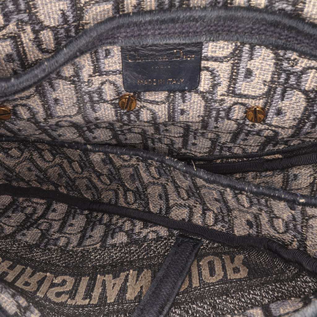 Dior Oblique Canvas Embroidered Saddle Bag - 4