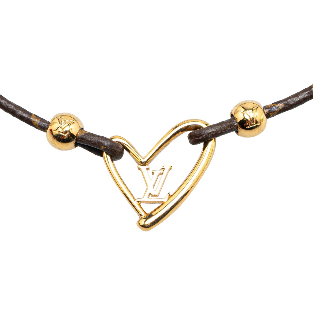 Louis Vuitton Monogram Fall In Love Adjustable Bracelet - Side view