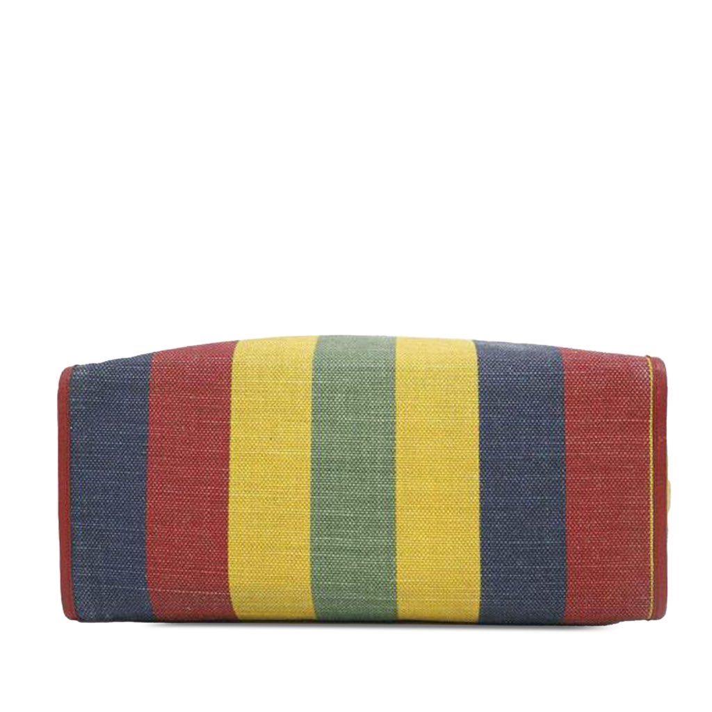 Gucci Baiadera Stripe Canvas Convertible Tote - 3