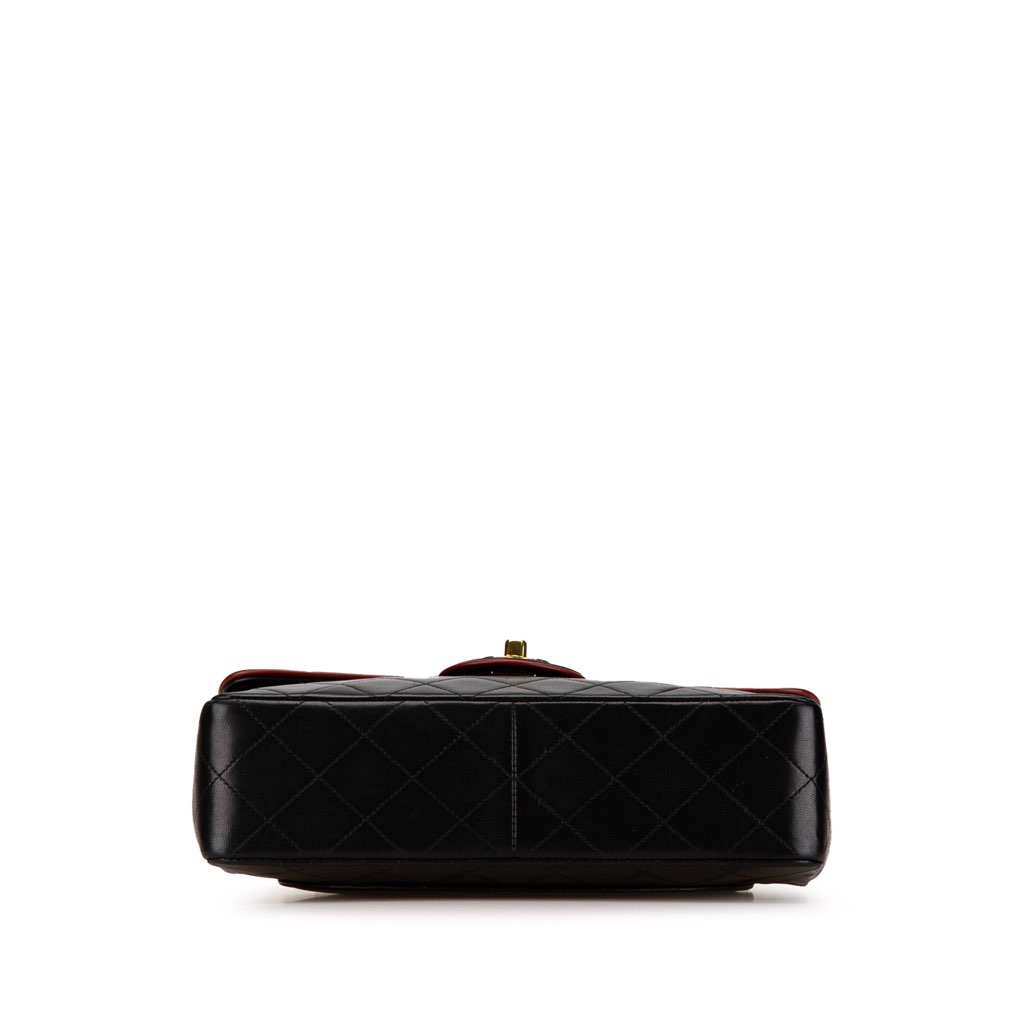 Chanel CC Bicolor Quilted Lambskin Single Flap - 3