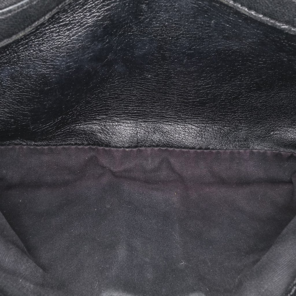 Saint Laurent Medium Quilted Chevron Sheepskin College Satchel - 5